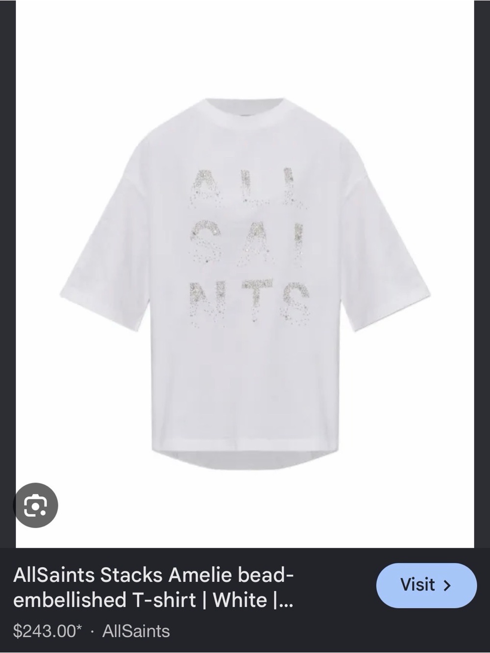 AllSaints embellished Logo T-Shirt